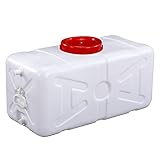 ウォータータンク 水タンク ポリタンク 貯蔵タンク 厚みのある200Lの水タンク、白いプラスチックのバケツ、食品グレードの長方形の厚みのある給水塔家庭用貯水栓、屋外旅行キャンプ用水タンク