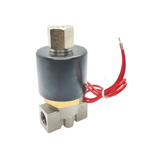 Électrovanne inox 1/4 normalement ouverte 2 voies AC 220V