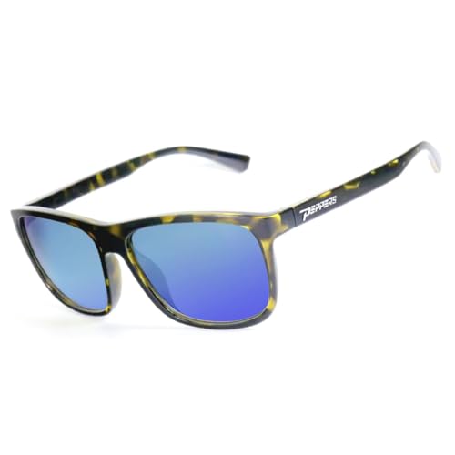 Generic Peppers Gaucho Japanese Yellow Demi With Brown Polarized Lens Comes With Diamond Blue Mirror Sunglasses