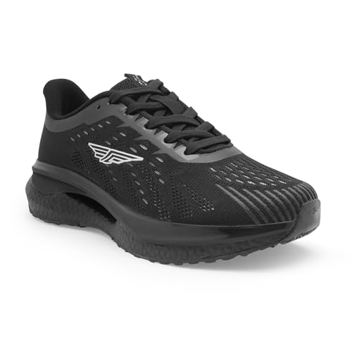 Image of Red Tape Women's Walking Shoes Black Black Mesh Round Toe Slipon