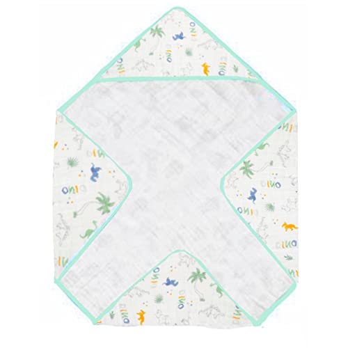 Toalha de Banho Bebê Capuz Fralda Soft Karinho Papi 80cm x 80cm (Dinossauro)