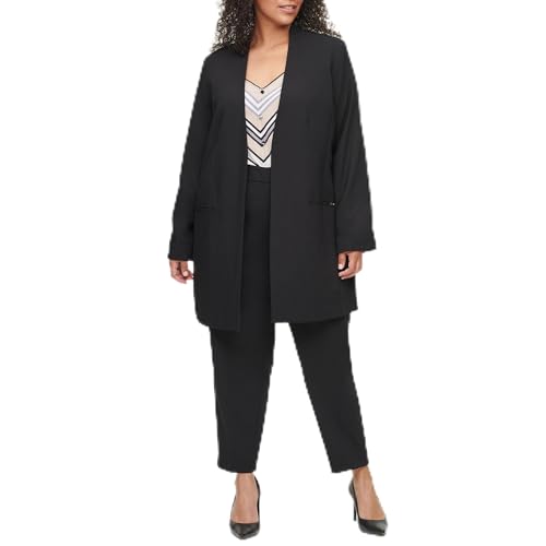 Calvin Klein Women's Open Front Wear to Work Suits Blazer