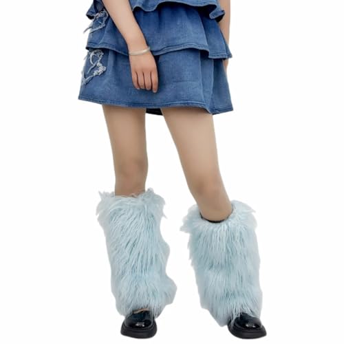 Faux Furs Leg Warmers for Womens Winter Warm Furs Boot Cuffs Covers,Cozy,Christmas,Halloween,Party, Cosplay Costume