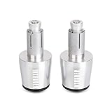 motorcycle Motorcycle Handle Bar Ends For SUZUKI VL1500 INTRUDER 1998-2002 1999 2000 22MM Handlebar Grips Caps Anti Vibration Silder Plugs handle end(Silver)
