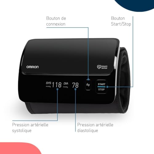 OMRON EVOLV Tensiomètre bras, Conception tout-en-un, Bluetooth, 22-42 cm – vue 8