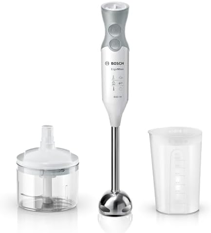 Bosch Frullatore a Immersione MSM66120, 600W, Impugnatura Ergonom...