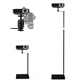 Beamer Ständer, 360° Schwenkbarer, Höhenverstellbar 40-160 cm, 1/4-Zoll Gewindeaufnahme, Projektor Ständer aus Hochwertigem Kohlenstoffstahl für Präsentationen, Heimkino, Büro – Traglast bis 6 kg