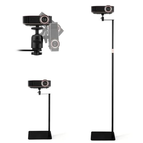Support de projecteur, pivotant à 360°, hauteur réglable de 40 à 160 cm, filetage 1/4