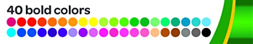 image for Crayola Ultra Clean Washable Markers (40ct), Coloring Markers for Kids