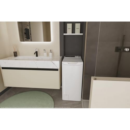 Lavadora Candy TCAS274TM4 7kg Carga Superior 1200RPM B Blanca con Wi Fi y Bluetooth - vue 10