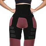 NonEcho Waist Trainer for Women Thigh Trimmer Sweat Workout Corset Cincher Body Shaper Enhancer Thigh Waist Belt 3 in 1