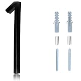 Black House Numbers - 5 Inch Modern Floating Address Numbers For Houses Rust Proof Zinc Alloy Easy T