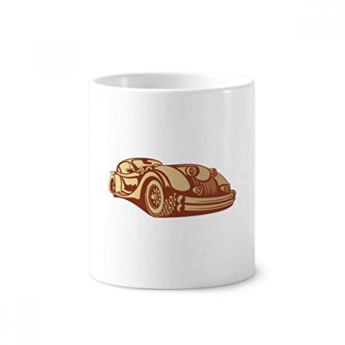 Porte-stylo voiture rouge classique en céramique pour un bureau enfin rangé