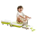 12V Electric Ride-On Car for Kids with Cleaning Fun | Go Kart | 3 in 1 Kids Electric Vehicle | Detachable Cleaner & LED Lights,Safe Toy for Ages 3-8, Indoor/Outdoor Use Safe & Educational Gift (Green)