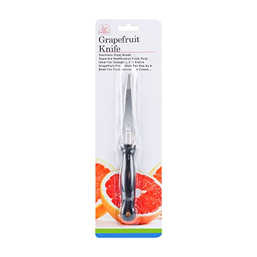 Better Houseware Grapefruit Knife Curved Serrated Stainless Steel Knife W/Nylon Handle, Serrated Edge Grapefruit Peeler Knife, Kiwi Knife, Lemon Zester, Dishwasher Safe | Kitchen Utensils #TOP7