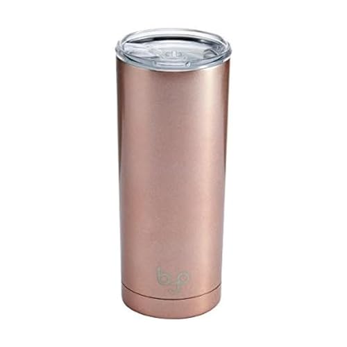 BYO 20OZ DOUBLE WALLED STAINLESS STEEL TUMBLER ROSE GOLD