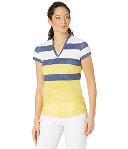 Polo femme PUMA Golf à rayures extensibles pour un swing fluide