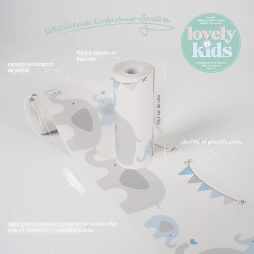 Cenefa infantil autoadhesiva para tapar imperfecciones y decorar cuartos 7