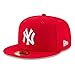 New Era 59Fifty New York Yankees SC WH Fitted Hat (Red/White) Men's MLB Cap