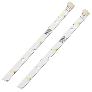 2 Stück LED-Lichtleiste für RONGSHENG/HISENSE Kühlschrank, LED Lichtleisten Ersatz-Kühlschranklampe kompatibel mit MDDZ-162A E349766 1629348 DC12V 2W, Kühlbeleuchtung [Energieklasse A]