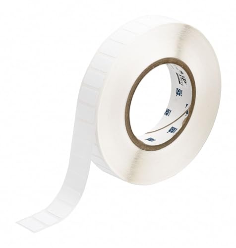 Etiquetas de paño de nailon Brady THT-125-499-3 blanco mate para impresión térmica de cables