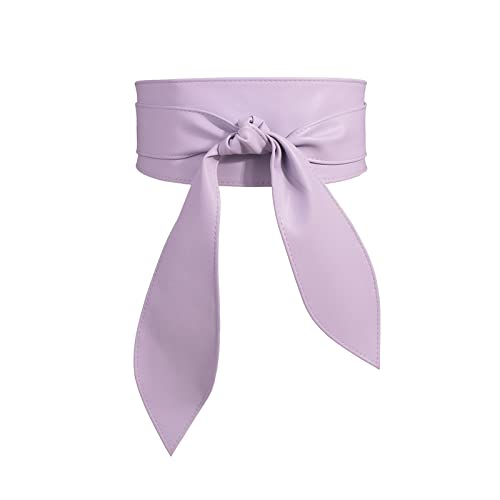 LumiSyne Cinturón Obi De Mujer Retro Ancho De Cincha Cuero PU Suave Moda Envolvente Con Corbata De Nudo Corsé Para Vestido Fiesta Diaria