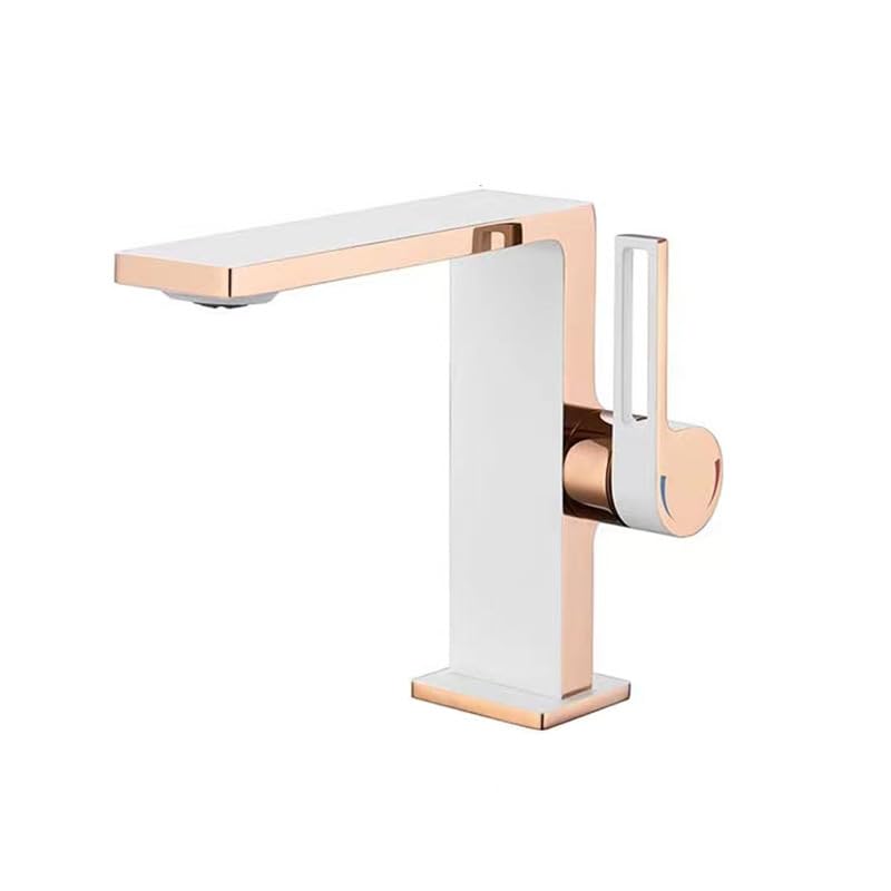 Robinet de lavabo de salle de bain en laiton massif de style luxe