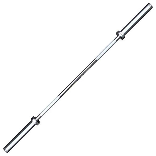 BodyRip 5FT Olympic 2" Bar | 2pcs Collar, Barbell Chrome | Anti-Slip, Hand Grip, Solid Steel | Gym Equipment, Weight Lifting, Training, Fitness, Exercise, Strength, Workout