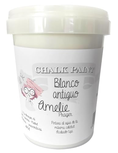 IberNorma Amelie Prager 1 Litro Pintura a la Tiza para muebles Chalk paint para decoración y manualidades