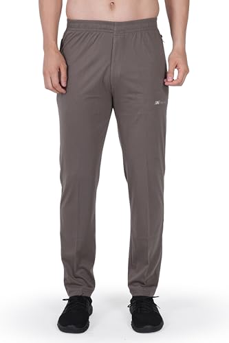 Image of Trackpants for Men - Regular Fit, Cotton Hoisery, Ultra Soft, Comfortable, Lightweight, Ziper Pockets, Front Zip, Back Pocket, Solid Mnimal