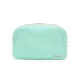 PONETTE Neceser Lanzarote Impermeable – Bolsa de Aseo para Playa, Piscina, Viaje, Gimnasio y Uso Diario – Gran Capacidad, Ligero y Plegable – Diseño Transparente con Efecto Brillo – Marca Española