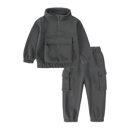 Sudadera con capucha y pantalones de trotar: ropa de dos piezas para niño pequeño