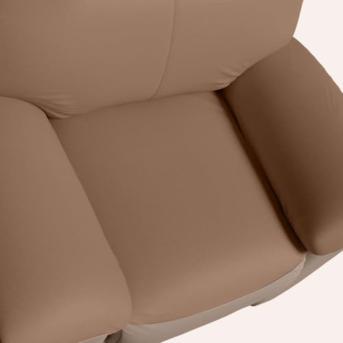 Image of Interio by Godrej Recliner, Nurest Manual 1 Seater Fabric Recliner with USB Port, 3-Years Warranty (Tan and Peanut)