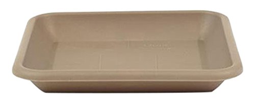 greemotion Soucoupe carrée pour pot de fleur 28 x 28 cm - Dessous de pot de fleur en plastique couleur taupe - Plateau pour jardinière résistant aux UV et au gel Cover