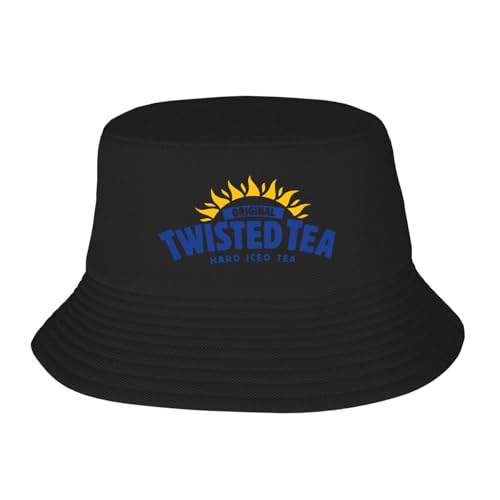 VITACEUTICS Twisteds Hard Iced Teas Bucket Hat, Funny Fisherman's Hat, Classic Cute Beach Sun Hat for Women Men, Black5