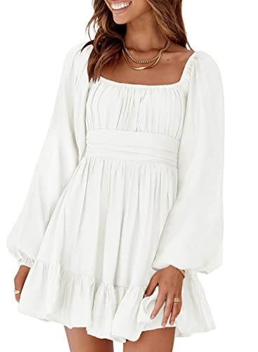 Long Lantern Sleeve Dress for Women 