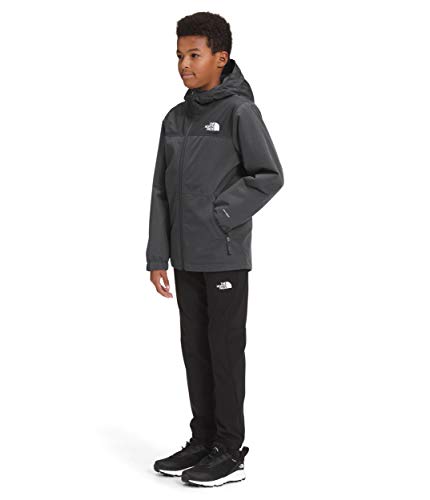 The North Face Boys' Warm Storm Rain Jacket, Asphalt Grey Heather, S