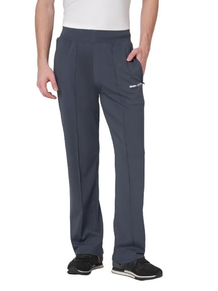 Image of MARK LEUTE Men's Straight Fit Rapid Dry Front Pleated Stretchable Lycra Trackpant