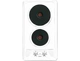 Plaque Electrique 2 feux-Airlux AT320WH - Plaque de cuisson Electrique - Dimensions produit (LxP en cm) : 29 / 51
