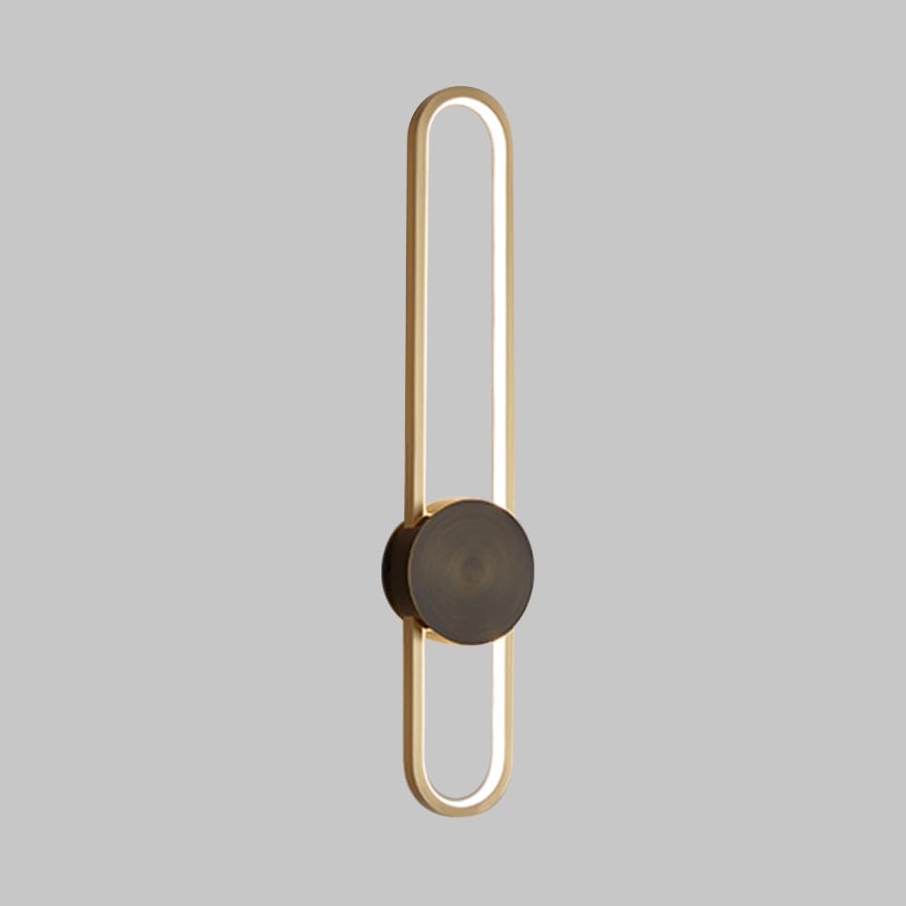 FZQSXAZU Modern Minimalist Linear Wall Sconce, LED Copper Strip Light Fixture, Wired Lamp for Living Room & Bedroom, Lighting, Detive Home Illuminat