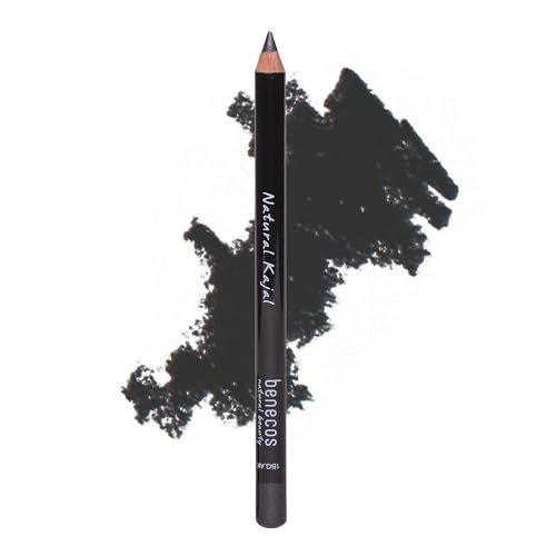 Benecos Natural Kajal anthracite - cremiger Eyeliner mit Bio-Kokosöl - langanhaltender Augenkonturenstift - zertifizierte Naturkosmetik - talkfrei & vegan
