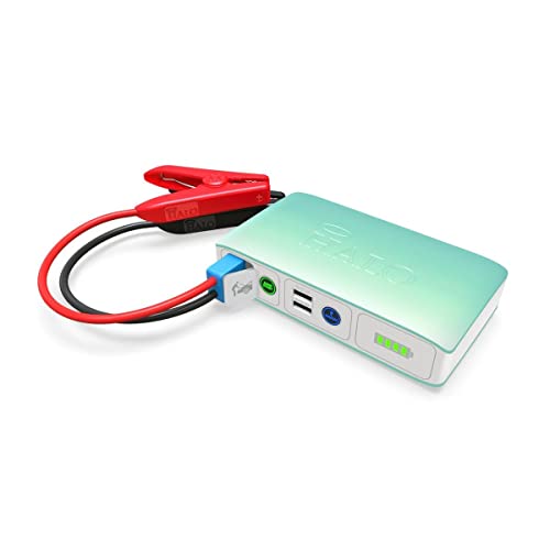 Halo Bolt Compact Portable Car Jump Starter - Car Battery Jump Starter With 2 Usb Ports To Charger Devices, Portable Car Charger - Mint Ombre #TOP3