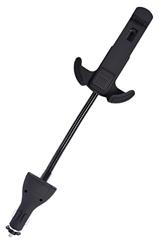 Preisvergleich Produktbild Value 19991050 Flexibler Smartphone Halter mit KFZ-USB Ladegerät schwarz