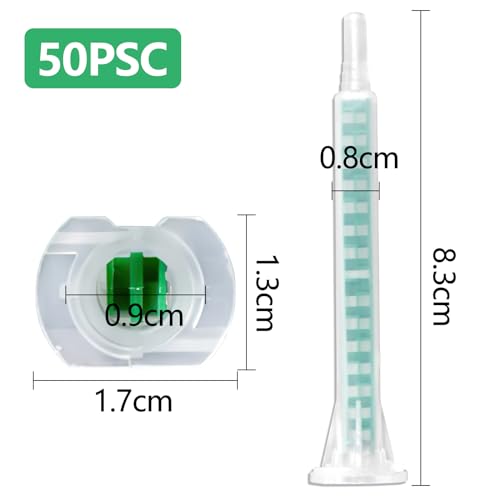 Miniatura 2 de 50 Piezas De Mezcladores Estáticos, Tubo De Mezcla Plástico Para Pegamento Ab, Boquilla De Mezcla Epoxi, Boquilla De Mezcla Estática Para Pistola De Pegamento Ab