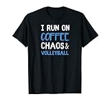 Photo Gallery i run on coffee chaos & pallavolo coach fan player regalo maglietta Photo Gallery i run on coffee chaos & pallavolo coach fan player regalo maglietta