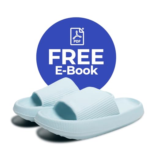 Image of Cloud Slides For Women And Men - Comfy Non Slip Indoors Slippers For Shower Spa Pool College Outdoors Slides - Soft And Cozy Open Toe House Sandals Thick Soles