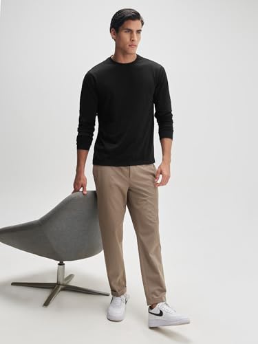 Image of XYXX Men's Solid Cotton T-Shirt | Round Neck Tshirt | Full Sleeves | Solid-Regular Fit Tshirt for Men