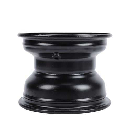 Tbest Jante de Roue Arrière de VTT 18X9,50-8, Acier de Haute dureté avec Revêtement de Peinture Noire, 4 Trous, Jante de Roue de Kart de 8 Pouces pour Quad...