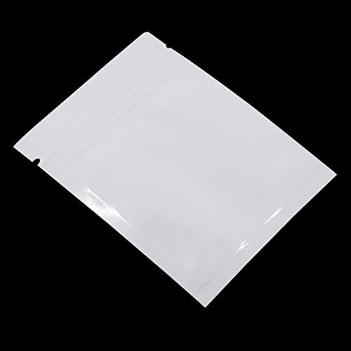 100 Pack 2.3x3.1 inch Opaque White Reusable Resealable Mylar Bags — 사진 4