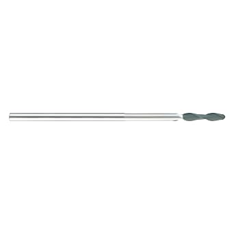 YG-1 99561 5.0 mm Carbide D-Power Ball Nose End Mill, 2 Flute, Long Length, 100 mm Length